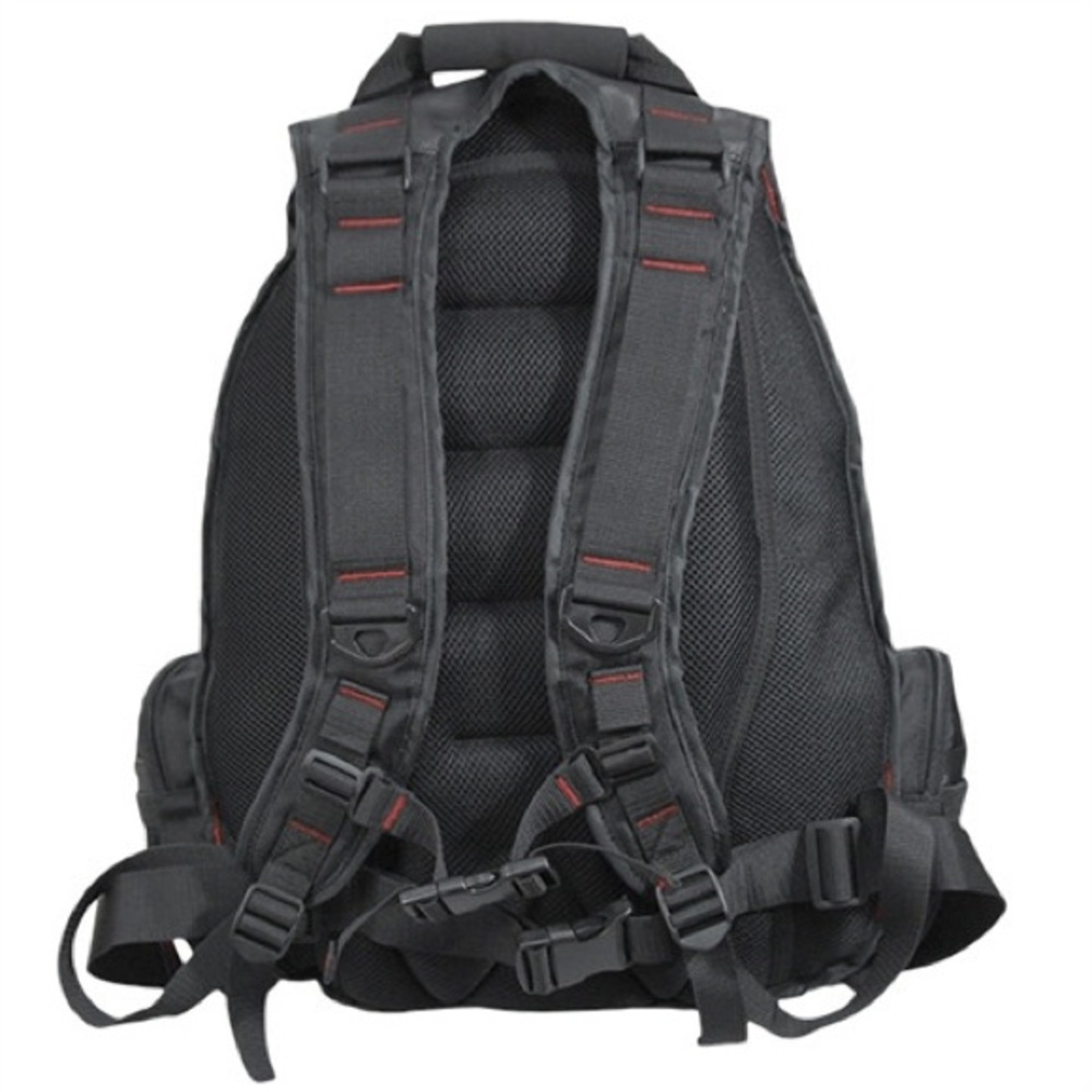 Flying Circle Black Backpack Mag Gear Book Camping Hiking Recreational Bag - Picture 11 of 13